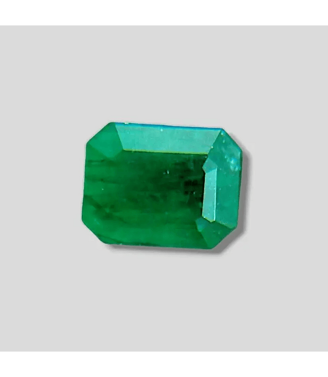 GSI Certified 1.37ct Zambian Emerald , 100% Natural Gemstone - SMSGEMS 
