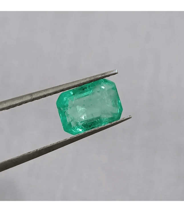 GSI Certified 1.37ct Panjshir Emerald, Natural Earth Mined Gem. - SMSGEMS 