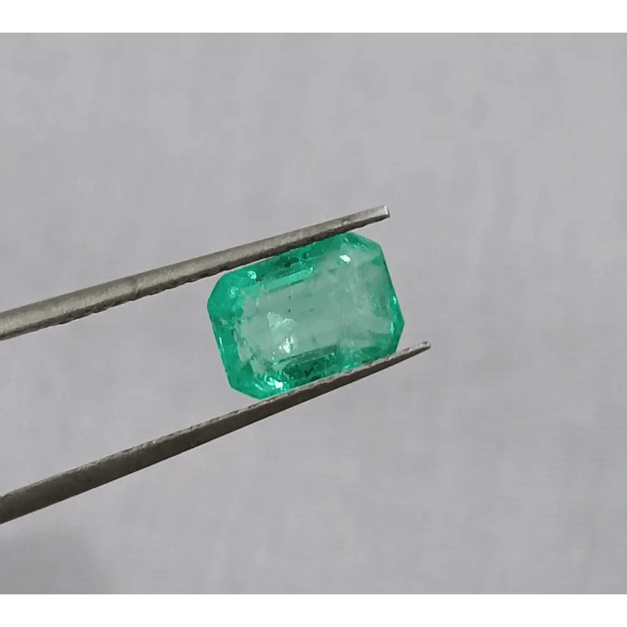 GSI Certified 1.37ct Panjshir Emerald, Natural Earth Mined Gem. - SMSGEMS 