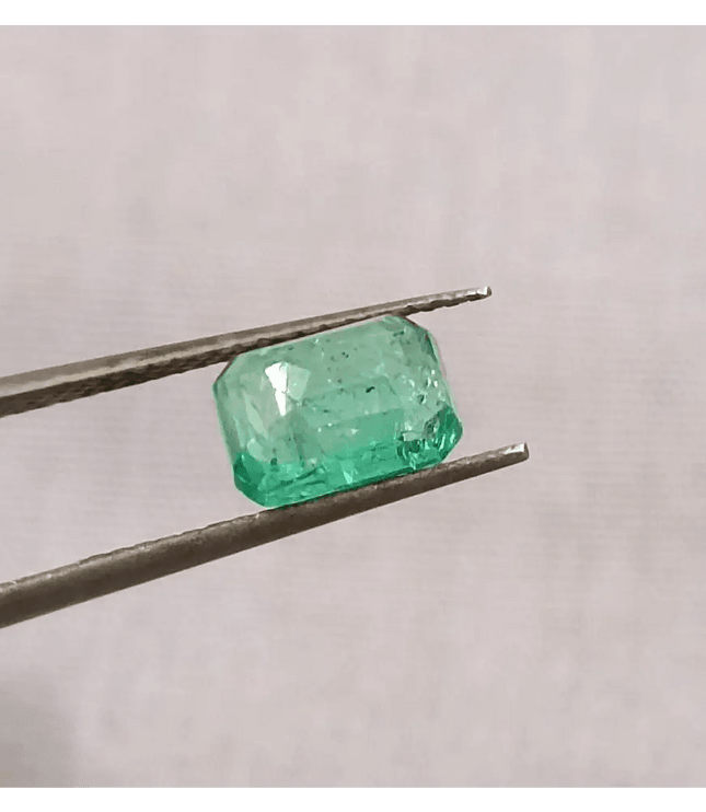 GSI Certified 1.37ct Panjshir Emerald, Natural Earth Mined Gem. - SMSGEMS 