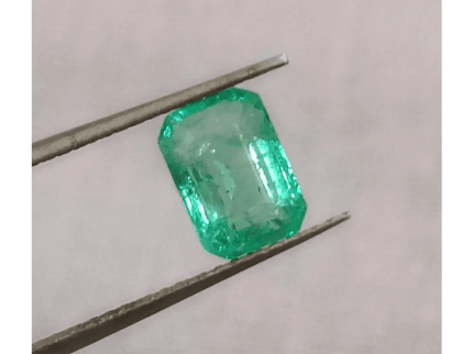 GSI Certified 1.37ct Panjshir Emerald, Natural Earth Mined Gem. - SMSGEMS 