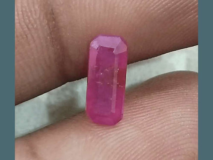 1.38ct Mozambique Ruby GSI Certified Natural Untreated - SMSGEMS 