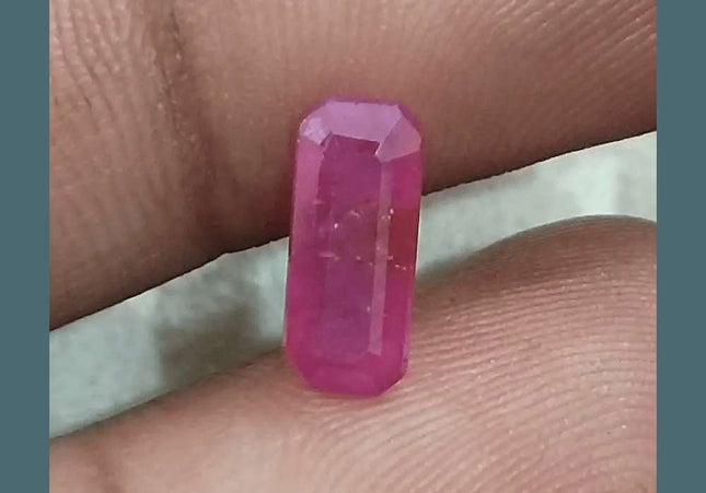 1.38ct Mozambique Ruby GSI Certified Natural Untreated - SMSGEMS 
