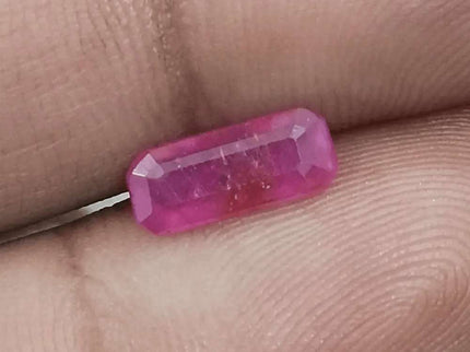 1.38ct Mozambique Ruby GSI Certified Natural Untreated - SMSGEMS 
