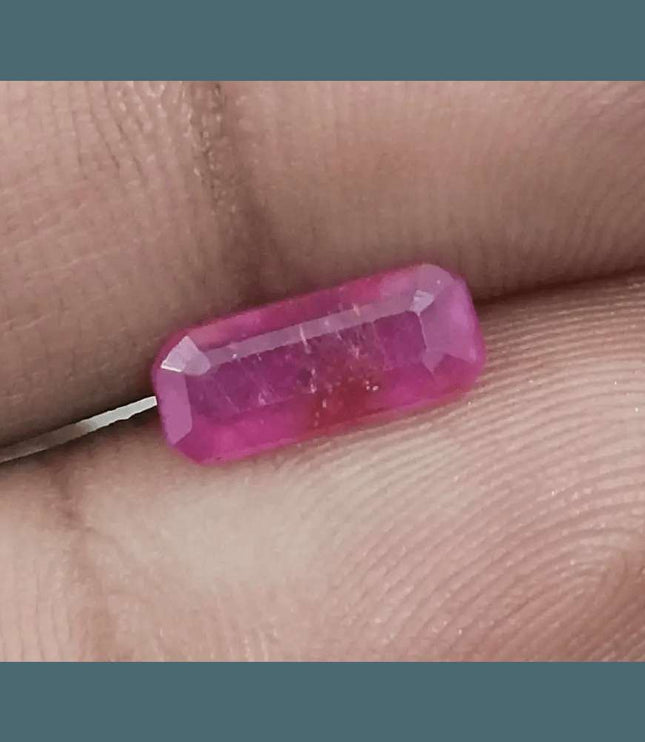 1.38ct Mozambique Ruby GSI Certified Natural Untreated - SMSGEMS 