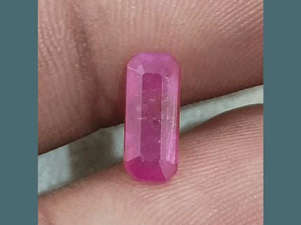 1.38ct Mozambique Ruby GSI Certified Natural Untreated - SMSGEMS 