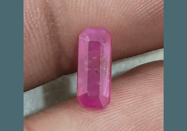 1.38ct Mozambique Ruby GSI Certified Natural Untreated - SMSGEMS 