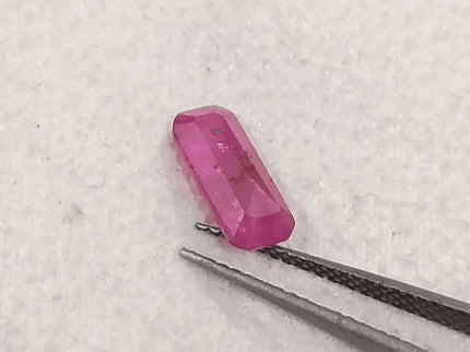 1.38ct Mozambique Ruby GSI Certified Natural Untreated - SMSGEMS 