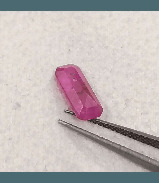 1.38ct Mozambique Ruby GSI Certified Natural Untreated - SMSGEMS 