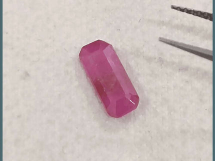1.38ct Mozambique Ruby GSI Certified Natural Untreated - SMSGEMS 