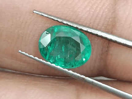 1.40ct Zambian Emerald GSI Certified - SMSGEMS 
