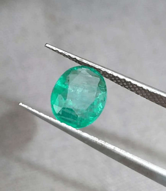 1.40ct Zambian Emerald GSI Certified - SMSGEMS 