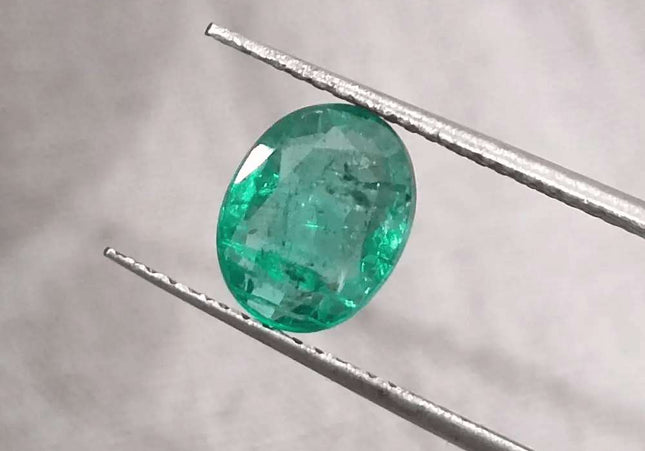 1.40ct Zambian Emerald GSI Certified - SMSGEMS 