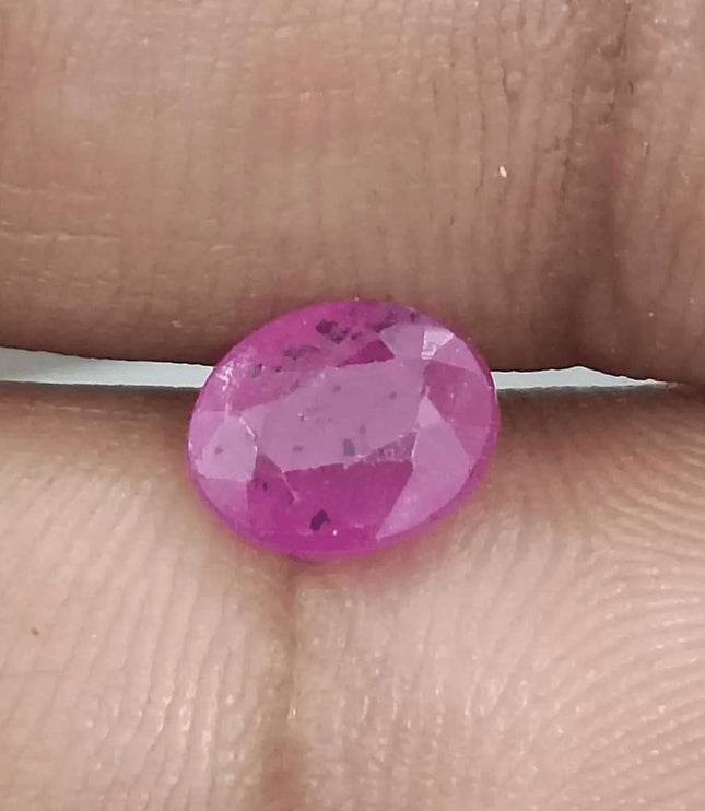 GSI Certified 1.40ct Ruby Natural Untreated Gemstone - SMSGEMS 