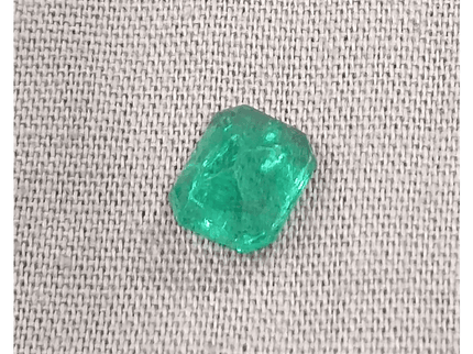GSI Certified 1.42ct Zambian Emerald, 100% Natural Gemstone - SMSGEMS 
