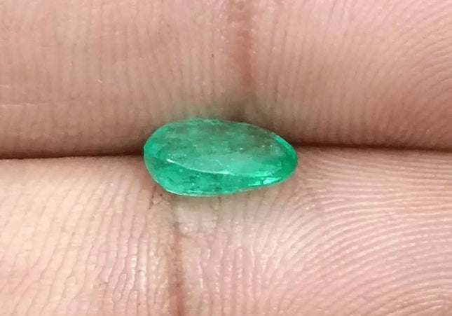 1.42ct Zambian Emerald GSI Certified - SMSGEMS 