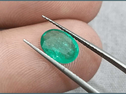 1.42ct Zambian Emerald GSI Certified - SMSGEMS 