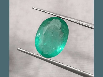 1.42ct Zambian Emerald GSI Certified - SMSGEMS 