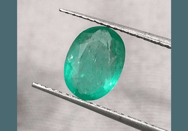 1.42ct Zambian Emerald GSI Certified - SMSGEMS 