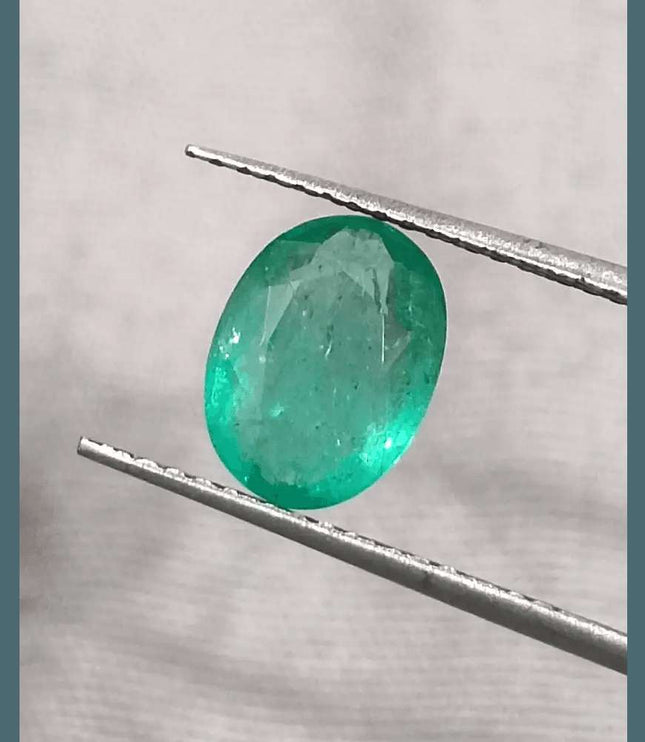 1.42ct Zambian Emerald GSI Certified - SMSGEMS 