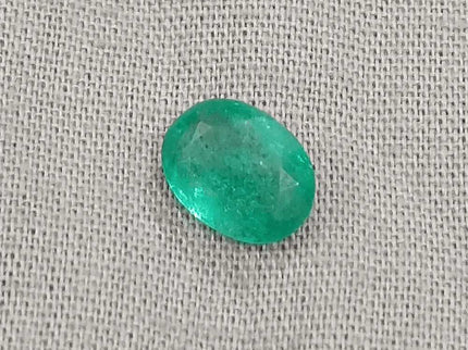 1.42ct Zambian Emerald GSI Certified - SMSGEMS 
