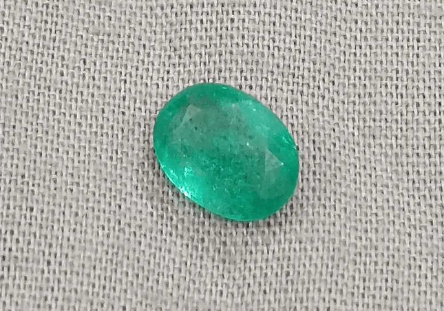 1.42ct Zambian Emerald GSI Certified - SMSGEMS 