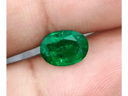 GSI Certified 1.46ct Vivid Deep Swat Emerald , 100% Natural Earth Mined Gemstone - SMSGEMS 