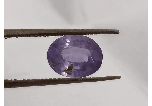 GSI Certified 1.48ct Purple Blue Ceylon Sapphire, Natural untreated Gemstone - SMSGEMS 