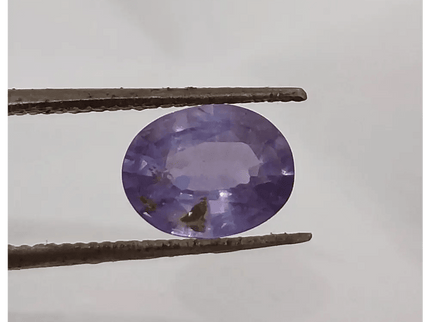 GSI Certified 1.48ct Purple Blue Ceylon Sapphire, Natural untreated Gemstone - SMSGEMS 