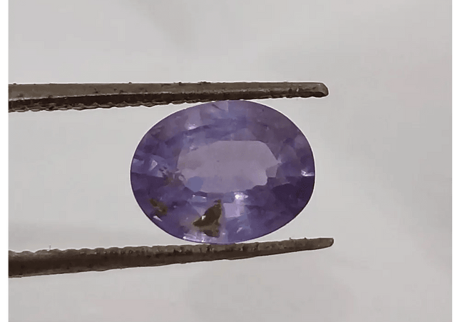 GSI Certified 1.48ct Purple Blue Ceylon Sapphire, Natural untreated Gemstone - SMSGEMS 