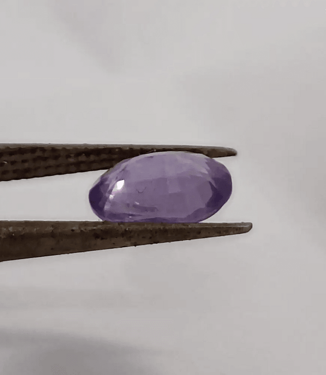 GSI Certified 1.48ct Purple Blue Ceylon Sapphire, Natural untreated Gemstone - SMSGEMS 