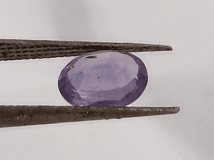 GSI Certified 1.48ct Purple Blue Ceylon Sapphire, Natural untreated Gemstone - SMSGEMS 