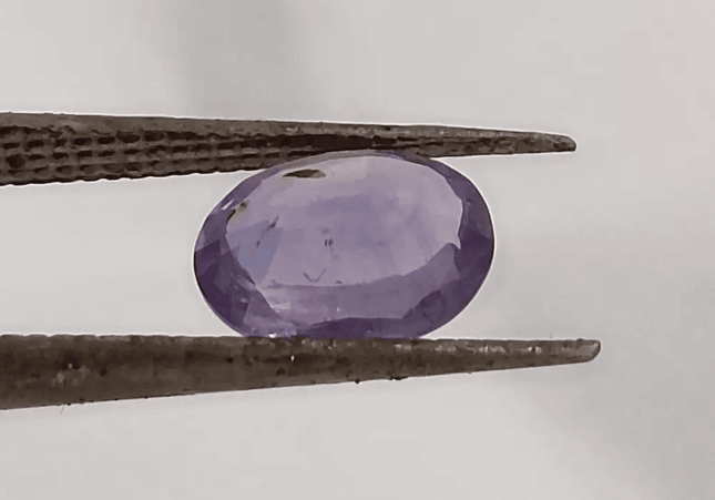 GSI Certified 1.48ct Purple Blue Ceylon Sapphire, Natural untreated Gemstone - SMSGEMS 
