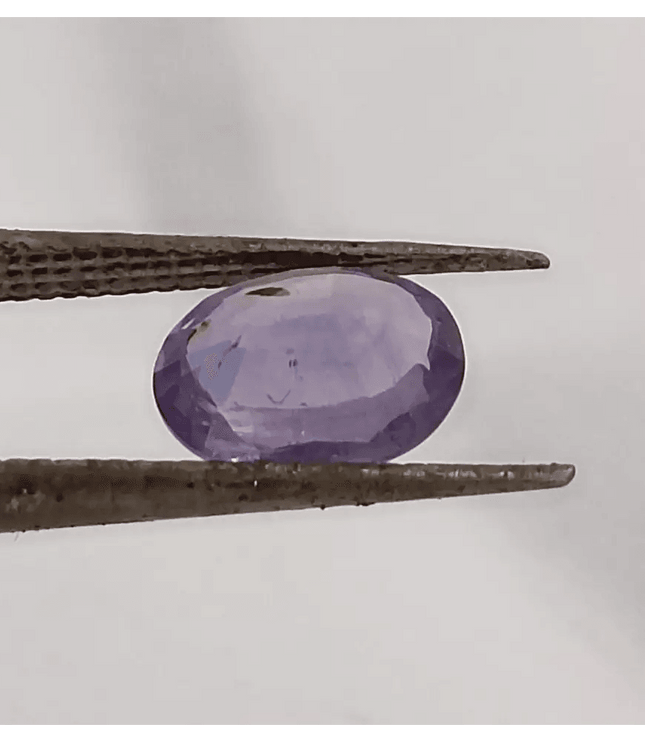 GSI Certified 1.48ct Purple Blue Ceylon Sapphire, Natural untreated Gemstone - SMSGEMS 