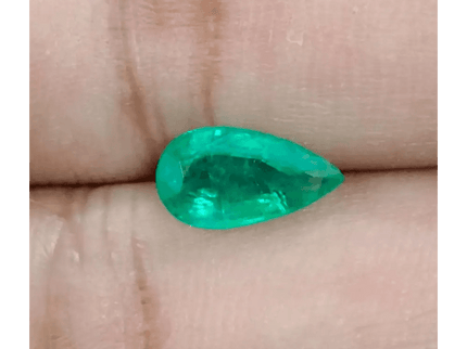 GSI Certified 1.48ct Vivid Green Zambian Emerald , Natural Earth Mined Gemstone - SMSGEMS 