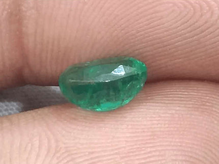 1.54ct Intense Green Emerald GSI Certified - SMSGEMS 