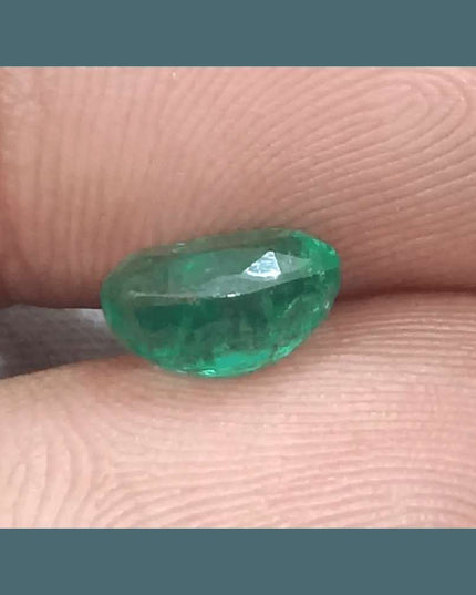 1.54ct Intense Green Emerald GSI Certified - SMSGEMS 