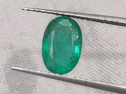 1.54ct Intense Green Emerald GSI Certified - SMSGEMS 