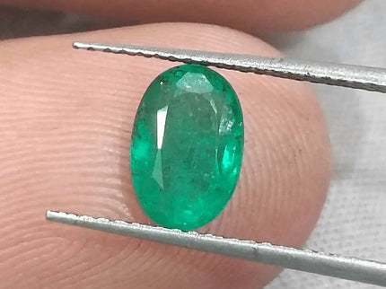 1.54ct Intense Green Emerald GSI Certified - SMSGEMS 