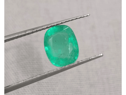 GSI Certified 1.56ct Colombian Emerald, 100% Natural Gemstone - SMSGEMS 