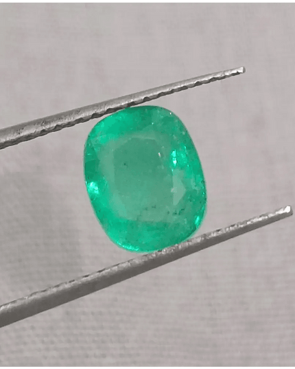GSI Certified 1.56ct Colombian Emerald, 100% Natural Gemstone - SMSGEMS 