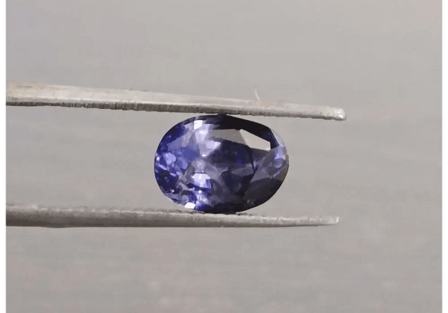 GSI Certified 1.58ct Deep Blue Ceylon Sapphire, Natural Untreated Gemstone - SMSGEMS 