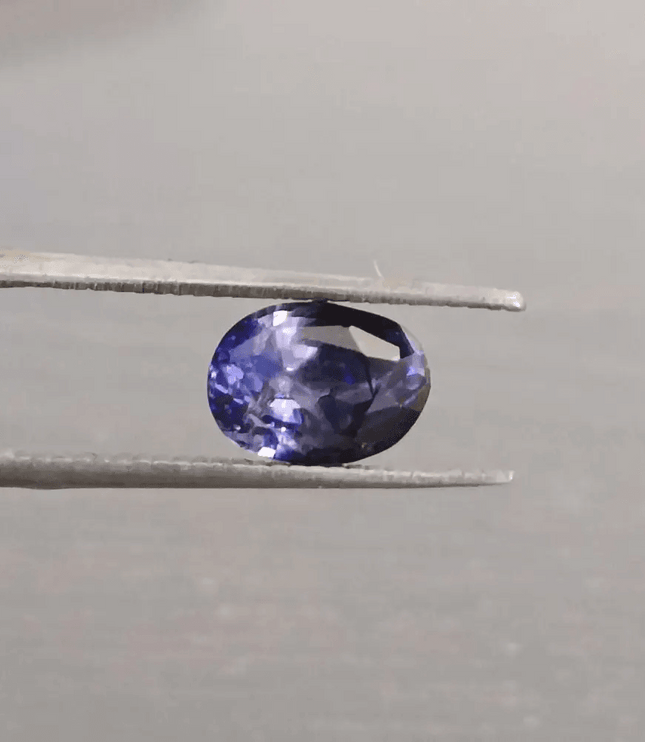 GSI Certified 1.58ct Deep Blue Ceylon Sapphire, Natural Untreated Gemstone - SMSGEMS 