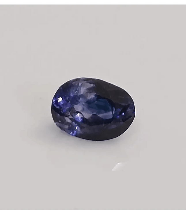 GSI Certified 1.58ct Deep Blue Ceylon Sapphire, Natural Untreated Gemstone - SMSGEMS 