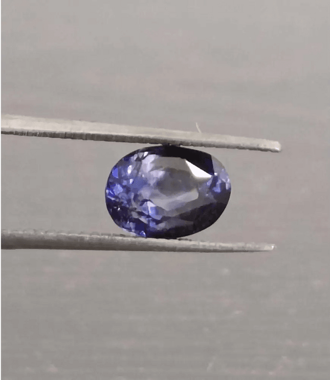 GSI Certified 1.58ct Deep Blue Ceylon Sapphire, Natural Untreated Gemstone - SMSGEMS 