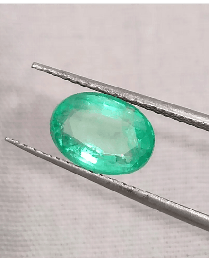 GSI Certified 1.63ct Colombian Emerald, Natural Gemstones - SMSGEMS 