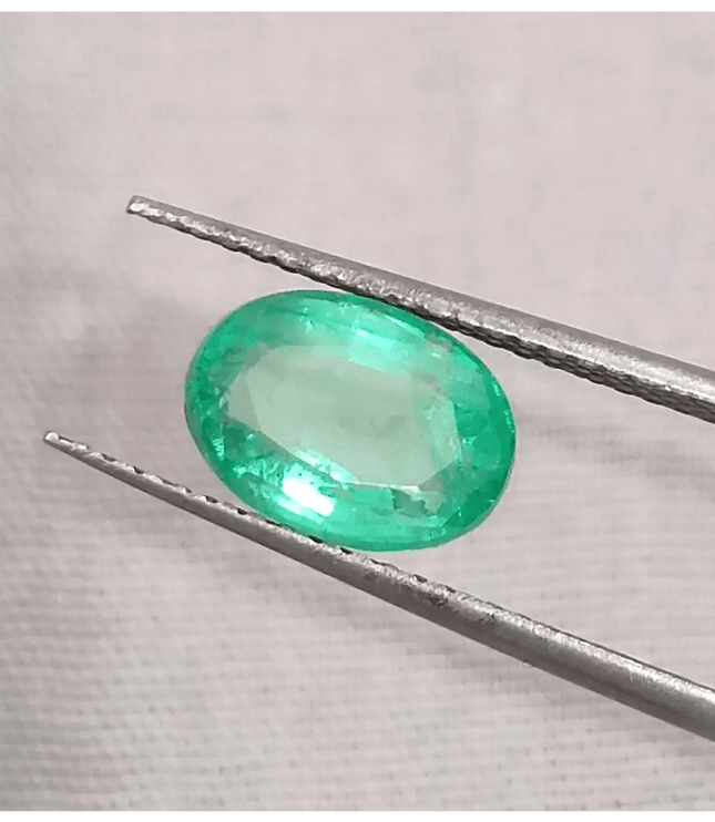 GSI Certified 1.63ct Colombian Emerald, Natural Gemstones - SMSGEMS 