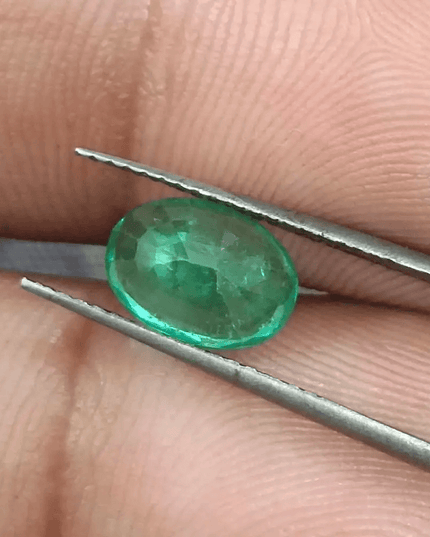 GSI Certified 1.63ct Colombian Emerald, Natural Gemstones - SMSGEMS 