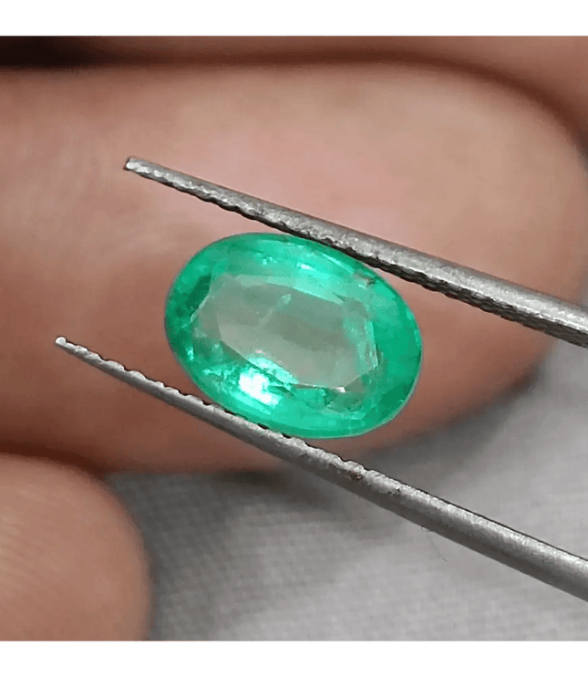 GSI Certified 1.63ct Colombian Emerald, Natural Gemstones - SMSGEMS 