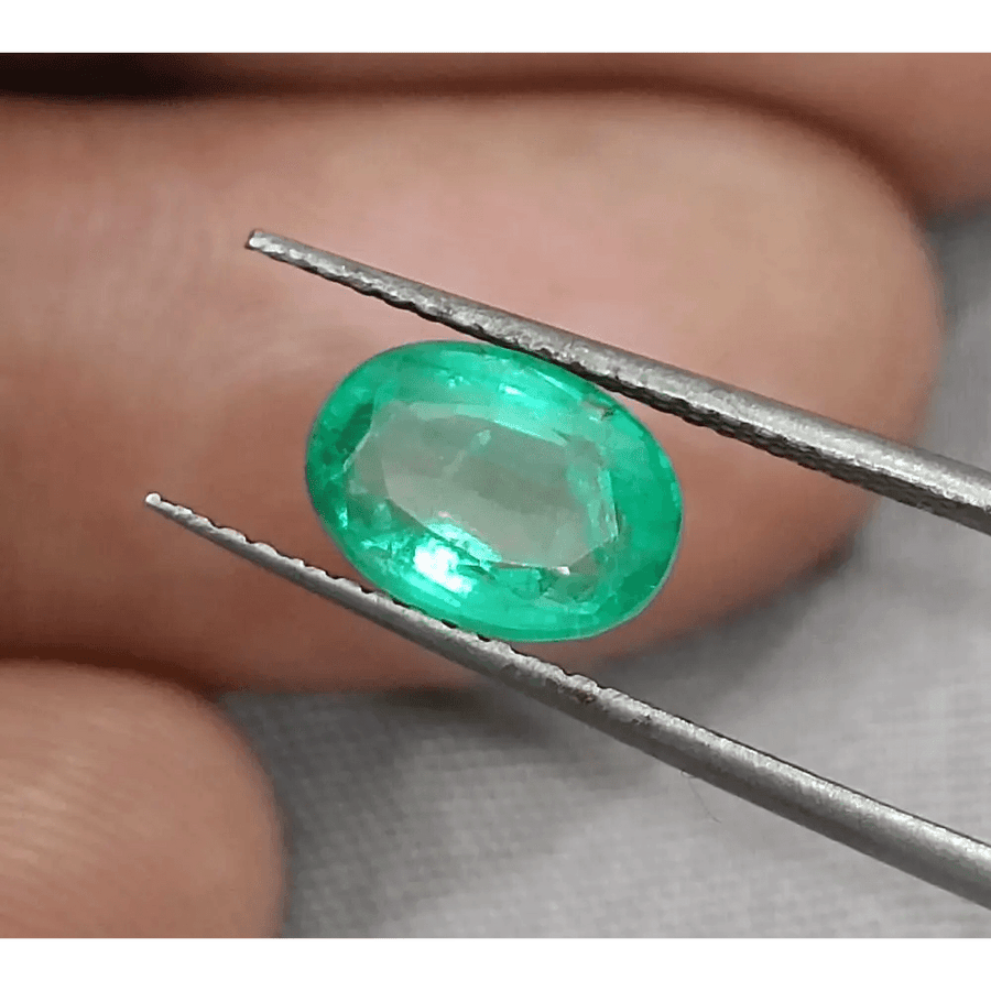 GSI Certified 1.63ct Colombian Emerald, Natural Gemstones - SMSGEMS 